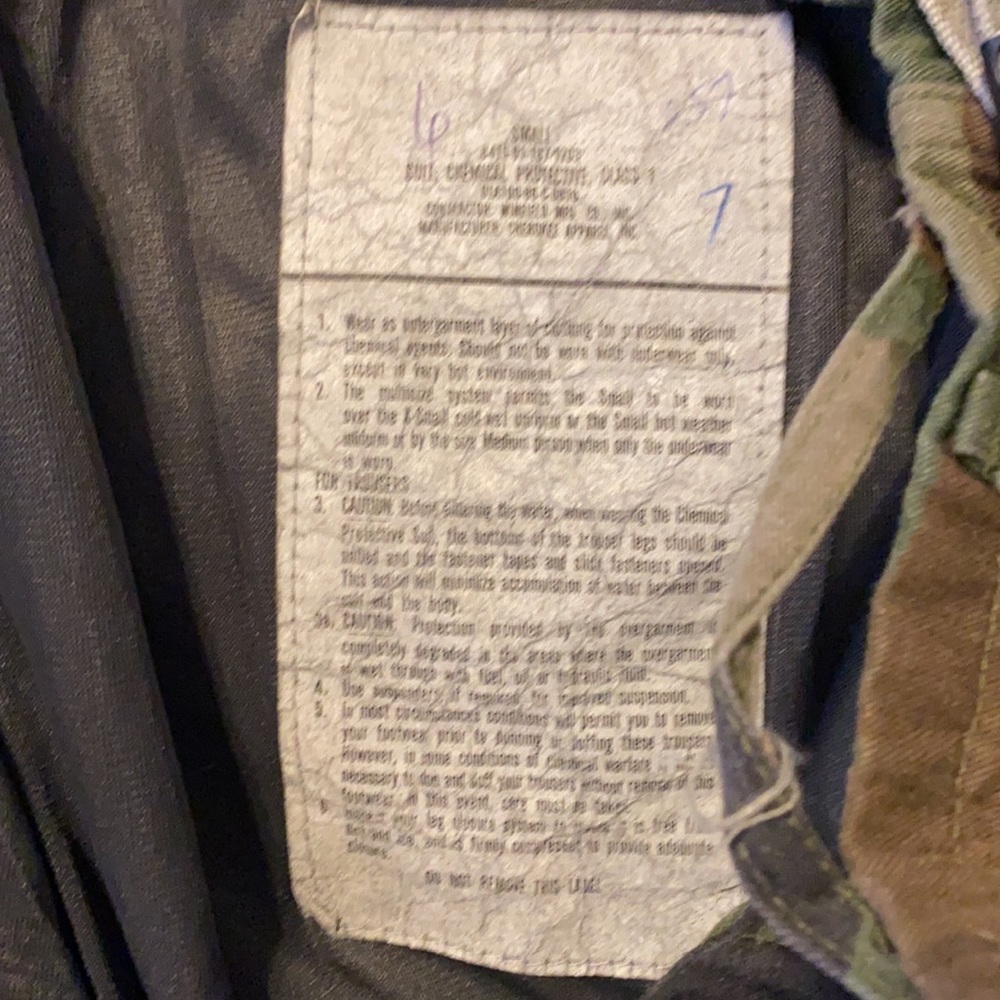 Army Field Camo Coat Sz Small Pants & Jacket - Picture 15 of 16